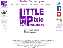 Tablet Screenshot of littlepixieproductions.co.uk